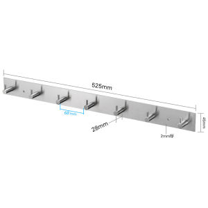 ( Dán Tường Keo 3M + Lỗ Khoan ) Móc Treo Quần Áo Móc Treo Đồ Hình Nấm INOX SUS304 Xước Mờ Cao Cấp