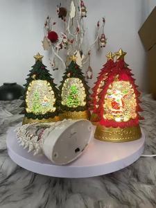 Christmas Glowing Candle Light Creative Small Lantern Night Light Ornament Christmas Childrens Gift Window Display Decoration