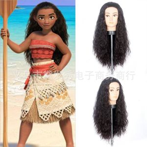 Moana và Maui Maui Tiệc vũ hội tóc xoăn bồng bềnh Công chúa Moana cosplay Tóc giả anime