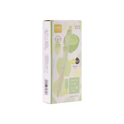 Deli Retractable Scented Gel Pen 0.5mm 12pcs/box SA613