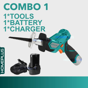Homeplus Power Action CRS120 12V Cordless Reciprocating Saw Jig Sabre Battery Gergaji Kayu Besi Plastic Batteri