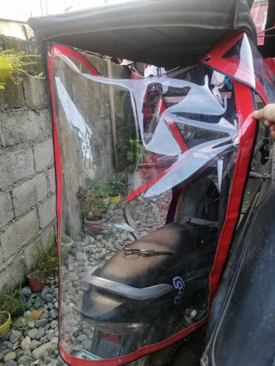 Tricycle Clear Plastic Back Trapal / Likod Trapal Tricycle Lazada PH