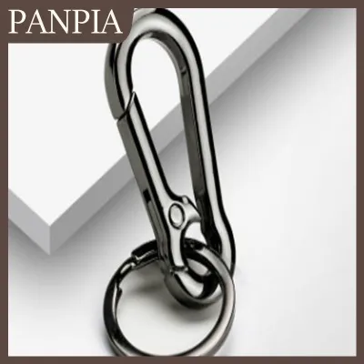 PANPIA Người Đàn Ông Thép Không Gỉ Bầu Khóa Keychain Eo Belt Clip Chống-Mất Khóa Treo