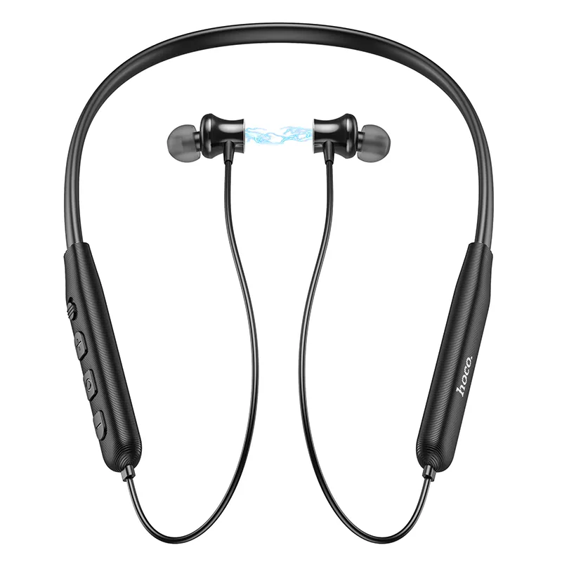 HOCO 100% Original ES64 Sport Bluetooth Headphones Bluetooth Portable  Wireless Neckband Headset With Built-in Microphone Earphones