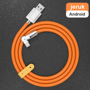 [LADSCI] KABEL DATA SUPER FAST CHARGING 120W ROTATING MICRO TYPEC LIGHTNING KABEL SILICON FOR XIAOMI VIVO OPPO SAMSUNG CABLE DATA