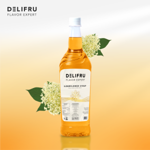 Delifru Syrup Elderflower - Sirup Bunga Elder 1 Liter