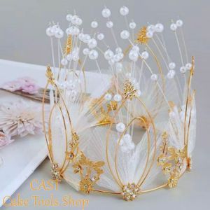 Cake Topper Mahkota Mutiara