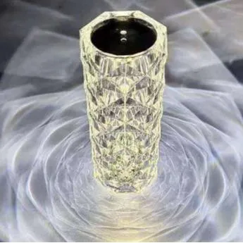 16 Color RGB Rotating Water Ripple Lamp Mood Projector Night Light with Remote Dynamic Crystal Wave Table Lamp for Bedroom Decor Romantic Atmosphere LED Light