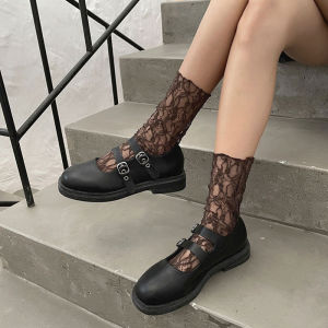 [ส่งเร็วพิเศษ!] Southeast ✨（ส่งจากไทย）✨ถุงเท้าลูกไม้โลลิต้าสำหรับผู้หญิงถุงเท้าทำจากผ้าโปร่งรูปผักกาดหอมเซ็กซี่สลิปเปอร์โปร่งชุดเดรสดอกกุหลาบถุงเท้าหุ้มข้อ