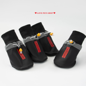 Giày cho Chó lớn có phản quang thương hiệu Hipidog (Bộ gồm 4 chiếc) mẫu mới - Love Pets Shop