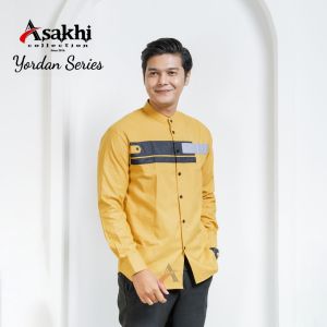 (TERMURAH) Baju Koko Pria Gus Azmi Syubbanul Muslimin Kombinasi Hadroh Azzahir Koko Hilwa Kemeja Koko Pria Motif Yordan