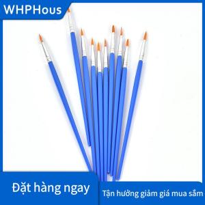 WHPHous 10Pcs Nylon Tóc Nghệ Sĩ Sơn Bàn Chải Acrylic Màu Nước Vòng Tốt Tay Điểm Tip 10 x Vòng nhọn tip Nylon tóc nghệ sĩ Sơn bàn chải màu nước sơn bút 10pcs vòng nhọn tip Nylon tóc nghệ sĩ Sơn bàn chải màu nước sơn bút N/A N/A N/A