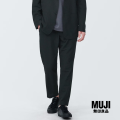 มูจิ กางเกงผ้าเซียร์ซัคเกอร์ขายาว ผู้ชาย - MUJI Breathable Seersucker No Darts Pants. 