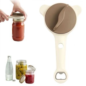 NALANILI Multi-Functional Jar Opener ic Retractable Can Opener Friendly Stainless Steel Bottle Opener Kitchen Gadget