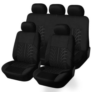 SALOMONER Universal 1 SET Tire Track Car Accessories Detail Styling Interior Car Seat Cushion Auto Back Cushion Car Seat Protector Car Seat Cover