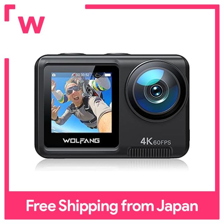 WOLFANG GA420 Dual Screen Action Camera 4K 60FPS 24MP Touchscreen