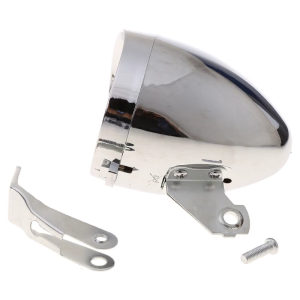 Đèn pha LED RETRO đèn đầu xe đạp đi xe ban đêm đi xe đạp đèn sương mù đèn pha vỏ kim loại đèn chiếu phía trước với khung