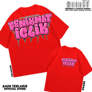 KAOS PENIKMAT ICLIK T-SHIRT ICLIK GANK CATTUN COMBED 30S SABLON PLASTISOL BISA COD KAOS TELARIS