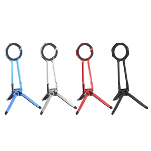 Stable Triangular Design Phone Holder Rack Support Magnetic Base 360 Rotation for Video Calls Recording Content Creation