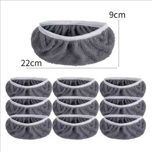 Yespery 6 miếng bọc đầu lau đàn hồi ướt và khô miếng lót chổi lau sợi siêu vi khăn lau tái sử dụng cây lau nhà sàn đầu lau miếng bọc thay thế có thể giặt được