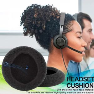 Earphone Sponge Cover 10Pcs 50mm Replacement Foam Ear Pads Earphone Cushion Thickened Earphone Pad Covers