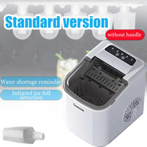 Compact Countertop Ice Maker Machine with Handle Auto-Cleaning Portable Ice Maker 9 Ice Cubes Ready in 6 Mins