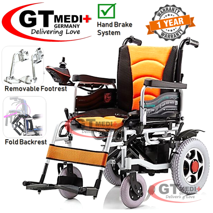 E0435 GT Medit Germany lightweight electric wheelchair foldable travel