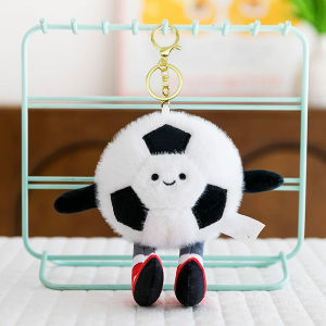 Móc Khóa Bông Quả Bóng Đá 10 cm - ZooZoo 7501 - Màu Trắng Đen