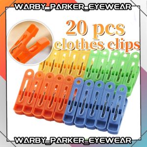 (20 PCS) Plastic Colorful Clothes Clip Light Duty Drying Clip Laundry Cloth Peg Plastic Pegs Hanging Pin Clothespins