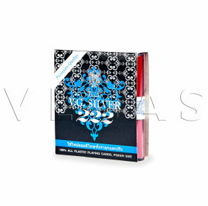 ไพ่ป๊อกพลาสติก ไพ่ขอบขาว V.G. 222 ตอง2 ตองสอง ไพ่แท้ ไพ่จริง