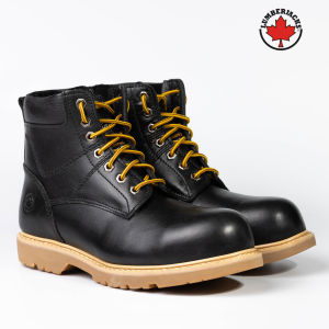 Lumberjacks Goodyear Welt Ankle Boots With Side Zip And Lace-Composite toe 7510