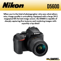Nikon D5600 DSLR Camera with 18-55mm Lens. 