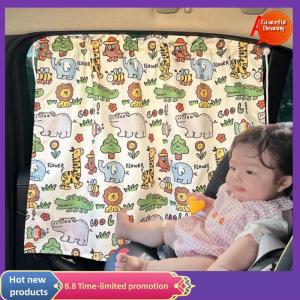 Graceful 1PC Universal Car Sun Shade Curtains Cute Cartoon Bear Car Styling Rear Side Window Windshield Sunshade Protect Window Curtains