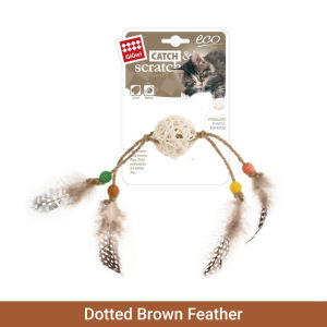 GiGwi Catch & Scratch - Cat Toy with Rattle & Catnip