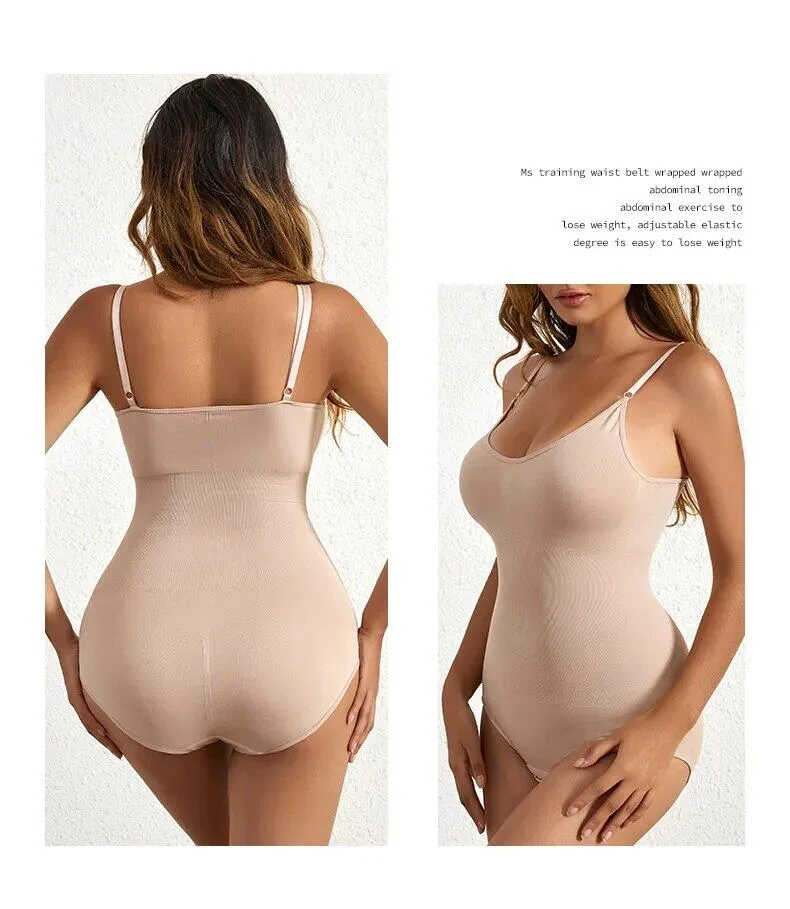Women's Seamless Thong Bodysuit Shapewear Tummy Control Body Shaper Plus  Size