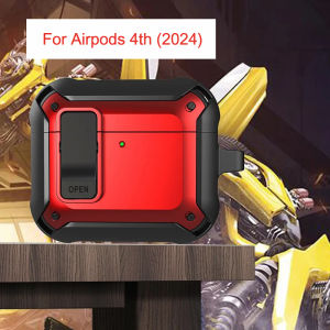 ZUZG Switch Cover AirPods 4/3 & Pro 2 Protective Case Cover - Shockproof TPU+PC Hard Shell with Keychain for AirPods 4th Gen (2024) 3rd Gen (2021) Pro 2nd Gen (2022)