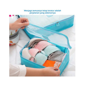 Travel Organizer Set/Storage Bags 6-Piece For Clothing & Accessories/Luggage Packing Organizers/Business Trip Essentials/Suitcase Storage Solution For Travelers