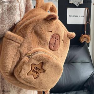[COD] Bsuimki Dễ Thương Phim Hoạt Hình Capybara Túi Cho Phụ Nữ Cô Gái Công Suất Lớn Độc Đáo Thú Nhồi Bông Ba Lô Du Lịch Giản Dị Đa Năng Ba Lô