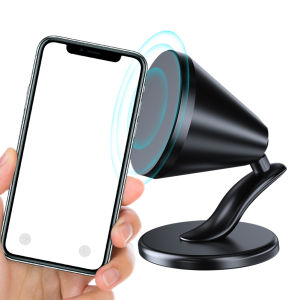 Universal Aluminum Alloy Magnetic Car Phone Holder - Ideal for Safe Driving Compatible with All Smartphones Adjustable Viewing Angle