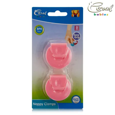Coral Babies Reusable Nappy Clamps Adjustable Baby Cloth Diaper Fasteners