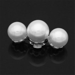 Aold8 1 cái phụ nữ cô dâu đám cưới lớn hạt charm ngọc trai khóa giày trang trí trang trí ngọc trai Clip