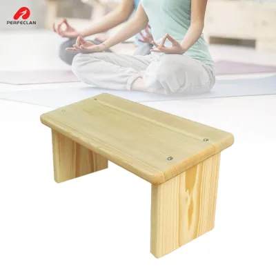 Meditation Bench Wooden Comfortable for Kneeling or Sitting Kneeling Stool for Low Seat Buddhist Prayer Adults Men Women