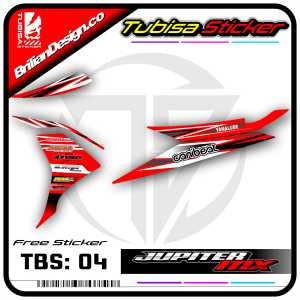 Sticker Striping Jupiter Mx New 135 - Stiker Striping Variasi Motor Jupiter Mx New 135. TBS.04