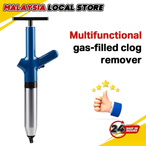 Toilet Plunger High Pressure Air Drain Blaster Pipe Pump Multifunctional Inflatable Clog Remover Toilet Stailess Steel