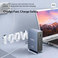 USB C Docking Station ORICO Type-C USB Trung Tâm 15-In-1 Đa Chức Năng Docking Station Hỗ Trợ M1 Macbook 5Gbps Truyền Dữ Liệu HDMI 4K 60Hz Truyền Tải Âm Thanh Rj45 PD3.0 100W Cung Cấp Điện dành Cho Máy Tính Xách Tay Type-C Máy Tính Xách Tay Windows 8/10, đ. 