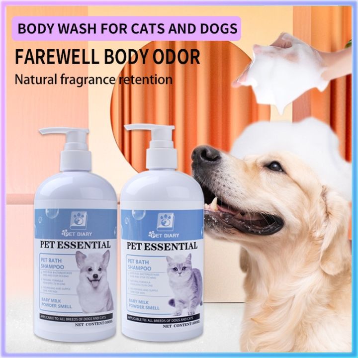 Pet Shampoo For Dog And Cat（500ml）With Conditioner Anti Tick and Flea ...