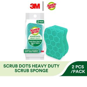 3M Scotch Brite Scrub Dots Heavy Duty Sponge 2PCS