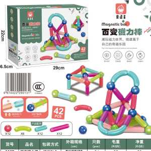 [TM77]MAGIC MAGNETIC BAR / MAINAN SUSUN TIANG DAN BOLA MAGNET / MAINAN EDUKASI ANAK