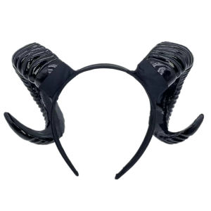 Exaggerated simulation of croissant headdress devil Mianyang horn headband antelope horn head buckle Halloween funny props