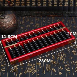 WLVYH Bằng gỗ Bàn tính bằng gỗ 13 chữ số Nhiều màu Hạt tính toán Bền Hình vuông Bàn tính Đếm Trẻ em